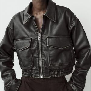 Zara washed bomber jacket